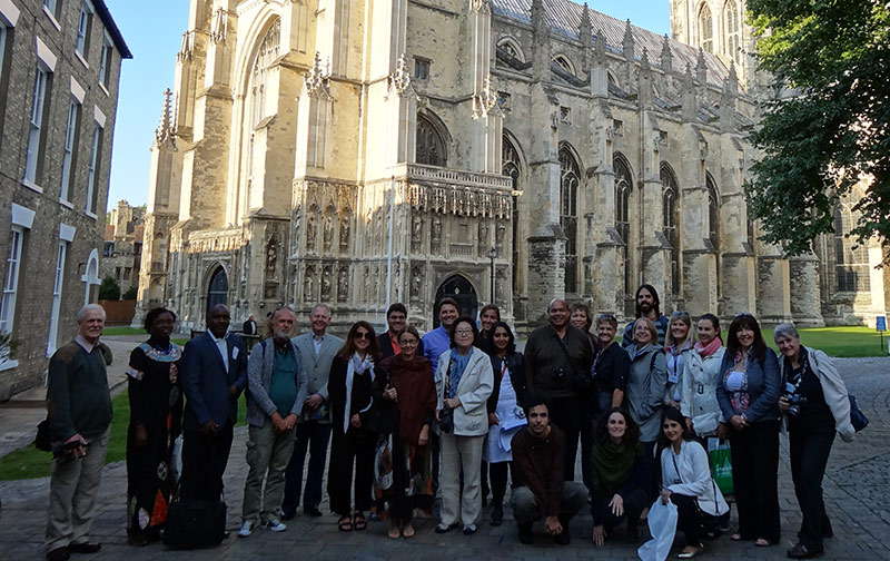 KArtsCon participants on a walking tour in Canterbury